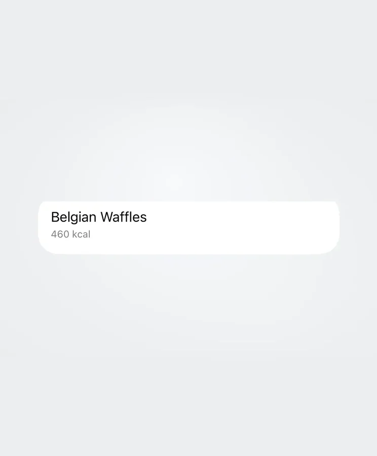 A dish before being added to Favorites