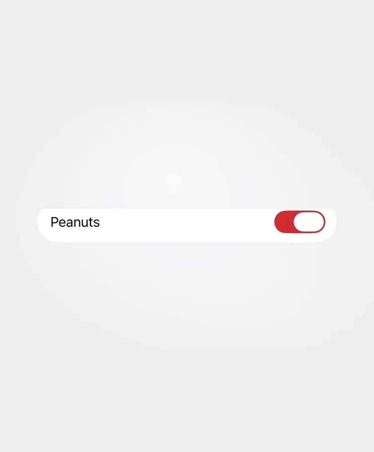 Peanuts allergen filter switched on